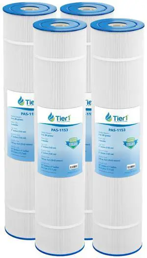 Replacement for Pentair CCP520 Pool Filter Cartridge 4 Pack | Compatible with Unicel C-7472, Pleatco PCC130, Filbur FC-1978 | 32-1/16" x 7" | Trilobal Fabric | Washable Pool Cartridge Replacement for Pentair CCP520 Pool Filter Cartridge 4 Pack | Compatible with Unicel C-7472, Pleatco PCC130, Filbur FC-1978 | 32-1/16" x 7" | Trilobal Fabric | Washable Pool Cartridge