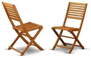 BBSCWNA Cameron Foldable Outdoor Dining Chairs - Acacia Wood, Set of 2, Natural Oil BBSCWNA Cameron Foldable Outdoor Dining Chairs - Acacia Wood, Set of 2, Natural Oil