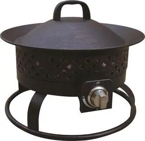 Manufacturing 67836 54,000 BTU Aurora Camping, Backyard, Tailgating, Hunting and Patio. Locking Lid & Carry Handle Portable Steel Propane Gas Fire Pit Outdoor Firebowl, 18.5", Bronze Manufacturing 67836 54,000 BTU Aurora Camping, Backyard, Tailgating, Hunting and Patio. Locking Lid & Carry Handle Portable Steel Propane Gas Fire Pit Outdoor Firebowl, 18.5", Bronze