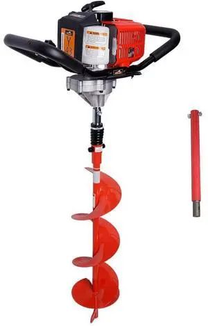 Partner Up 1 Man Earth Auger with 43cc, 2 Cycle Engine, with 8 Inch Diameter 36 Inch Long Earth Auger Bit Partner Up 1 Man Earth Auger with 43cc, 2 Cycle Engine, with 8 Inch Diameter 36 Inch Long Earth Auger Bit