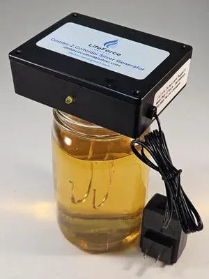 Combo-2 Basic Silver Generator Package Home & Off-Grid Solution Kit Make 32 oz in 22 minutes Dual Power with Pure Silver Wires (Gauge-12) Combo-2 Basic Silver Generator Package Home & Off-Grid Solution Kit Make 32 oz in 22 minutes Dual Power with Pure Silver Wires (Gauge-12)