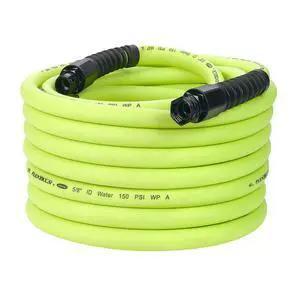 Flexzilla Pro Water Hose with Reusable Fittings, 5/8 in. x 75 ft., Heavy Duty, Lightweight, Drinking Water Safe, ZillaGreen - HFZWP575-E Flexzilla Pro Water Hose with Reusable Fittings, 5/8 in. x 75 ft., Heavy Duty, Lightweight, Drinking Water Safe, ZillaGreen - HFZWP575-E