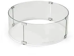 Fire Round Fire Pit Glass Wind Guard (WG23-RD), 23-Inch Fire Round Fire Pit Glass Wind Guard (WG23-RD), 23-Inch