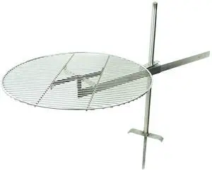 Saucer X Campfire Grill | Premium Stainless Steel Campfire Grill | Portable Outdoor Cooking Gear for Camping and Backyard | 24" Cooking Grate | Self Pounding Stake | Made in the USA Saucer X Campfire Grill | Premium Stainless Steel Campfire Grill | Portable Outdoor Cooking Gear for Camping and Backyard | 24" Cooking Grate | Self Pounding Stake | Made in the USA