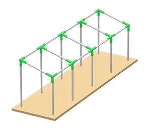 GoodsZone Canopy Fittings Kit 1-3/8" Slant roof Shelter Carport Deck Shed Frame Connectors Coupling, Full Set for 6, 8, 10 Legs, Without Poles (for 10 Legs) GoodsZone Canopy Fittings Kit 1-3/8" Slant roof Shelter Carport Deck Shed Frame Connectors Coupling, Full Set for 6, 8, 10 Legs, Without Poles (for 10 Legs)