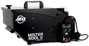 American DJ Mister Kool II Low Lying Water Based Metal Smoke Fog Machine for Halloween Decorations, Theater Effects, or Stage Fog with Remote, Black American DJ Mister Kool II Low Lying Water Based Metal Smoke Fog Machine for Halloween Decorations, Theater Effects, or Stage Fog with Remote, Black