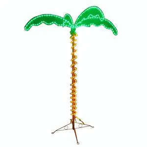 7 Foot High Super Bright LED Lighted Tropical Palm Tree Great for The Beach, Pool, Yard, Living Room, Christmas Holiday Decor 7 Foot High Super Bright LED Lighted Tropical Palm Tree Great for The Beach, Pool, Yard, Living Room, Christmas Holiday Decor