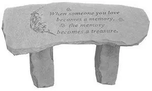 When Someone You Love...Sm Bench Decorative Stones, Multicolor When Someone You Love...Sm Bench Decorative Stones, Multicolor