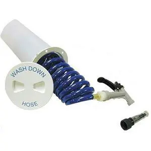 T. H. Marine WDSB-2-B Washdown Station And Hose, Color Polar White T. H. Marine WDSB-2-B Washdown Station And Hose, Color Polar White