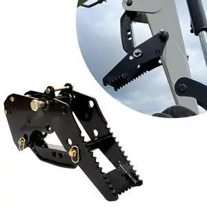 Universal Backhoe Thumb Excavator Attachment Fit for 3.25" Boom Width Compatible with Kubota Woods Mahindra Deere JD Claw Tractor Black Powder Coated Steel Bolt On Durable Heavy Duty Universal Backhoe Thumb Excavator Attachment Fit for 3.25" Boom Width Compatible with Kubota Woods Mahindra Deere JD Claw Tractor Black Powder Coated Steel Bolt On Durable Heavy Duty