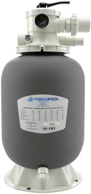14 in Pool Sand Filter 75 lb - Above Ground up to 3500 Gal - 6-Way Multiport Valve - 0.5 HP Compatible - Polypropylene - Tank Only 14 in Pool Sand Filter 75 lb - Above Ground up to 3500 Gal - 6-Way Multiport Valve - 0.5 HP Compatible - Polypropylene - Tank Only