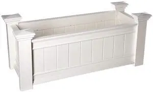 Windsor Long 42"W x 16"L Vinyl Planter Box Windsor Long 42"W x 16"L Vinyl Planter Box