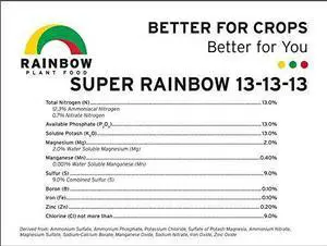 13-13-13 Super Rainbow 50lb Fertilizer 13-13-13 Super Rainbow 50lb Fertilizer