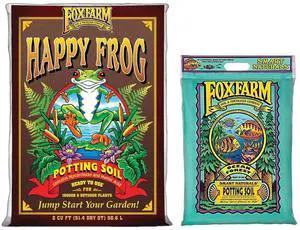 Happy Frog 2 Cu.ft Potting Soil + Ocean Forest 12qt Potting Soil Happy Frog 2 Cu.ft Potting Soil + Ocean Forest 12qt Potting Soil