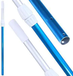 HYDROTOOLS 83565 2-Piece Telescopic Pole 8 To 15 Feet Adjustable Telepole For Swimming Pool Cleaning Skimmer Nets Vacuum Heads & Brushes Step-Up Anodized Aluminum W/ Strong Grip & Lock HYDROTOOLS 83565 2-Piece Telescopic Pole 8 To 15 Feet Adjustable Telepole For Swimming Pool Cleaning Skimmer Nets Vacuum Heads & Brushes Step-Up Anodized Aluminum W/ Strong Grip & Lock