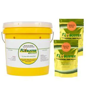 Fly Trap | Outdoor Device for Catching Flies | 10-Liter Commercial Size | Comes with One Flytrap and 2 Bait Packets | 2,000,000 Fly Capacity | Non-Toxic | Child & Pet Safe Fly Trap | Outdoor Device for Catching Flies | 10-Liter Commercial Size | Comes with One Flytrap and 2 Bait Packets | 2,000,000 Fly Capacity | Non-Toxic | Child & Pet Safe