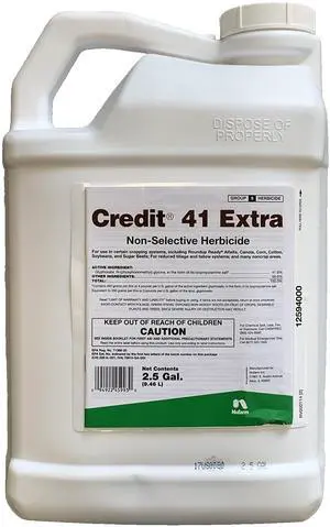 Credit 41 Extra Herbicide 2.5 gallons - 41% Glyphosate with Surfactant Credit 41 Extra Herbicide 2.5 gallons - 41% Glyphosate with Surfactant