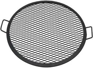 Sunnydaze X-Marks Outdoor Fire Pit Grill Grate for Cooking - Round Fire Pit Grate - Steel Campfire BBQ Grill with Handles - 24-Inch Sunnydaze X-Marks Outdoor Fire Pit Grill Grate for Cooking - Round Fire Pit Grate - Steel Campfire BBQ Grill with Handles - 24-Inch