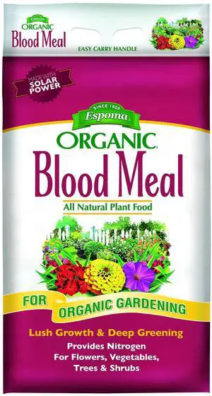 Organic Blood Meal Fertilizer 12-0-0. All-Natural Plant Food Source of Nitrogen for Organic Gardening. for Flowers, Vegetables, Trees & Shrubs. 17 lb Bag Organic Blood Meal Fertilizer 12-0-0. All-Natural Plant Food Source of Nitrogen for Organic Gardening. for Flowers, Vegetables, Trees & Shrubs. 17 lb Bag