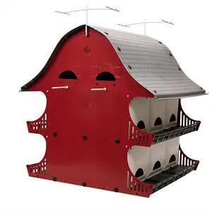 16 Family Purple Martin Barn, Durable Polypropylene Plastic, Easy Assembly, Fits S&K Telescoping Pole, Maintenance-Free, Perfect for Country Homes & Farms 16 Family Purple Martin Barn, Durable Polypropylene Plastic, Easy Assembly, Fits S&K Telescoping Pole, Maintenance-Free, Perfect for Country Homes & Farms