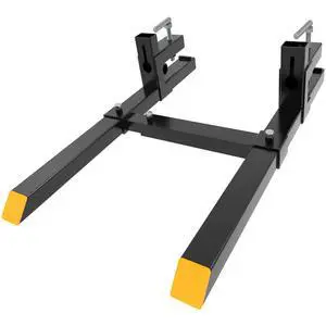 60" 4000lbs Clamp on Pallet Forks Heavy Duty Tractor Forks with Adjustable Stabilizer Bar Tractor Bucket Forks for Tractor Attachments, Skid Steer, Loader Bucket 60" 4000lbs Clamp on Pallet Forks Heavy Duty Tractor Forks with Adjustable Stabilizer Bar Tractor Bucket Forks for Tractor Attachments, Skid Steer, Loader Bucket