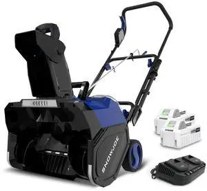 IONMAX 48V 18 Inch Cordless Electric Snow Blower Machine - Battery-Powered Single-Stage Thrower with LED Light and Wheels for Driveway Clearing, 24V-X2-SB18-GO IONMAX 48V 18 Inch Cordless Electric Snow Blower Machine - Battery-Powered Single-Stage Thrower with LED Light and Wheels for Driveway Clearing, 24V-X2-SB18-GO