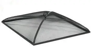 Sunnydaze Heavy-Duty Steel Mesh Fire Pit Spark Screen Cover - Outdoor Fire Pit Screen Cover - Square - Black - 31-Inch Sunnydaze Heavy-Duty Steel Mesh Fire Pit Spark Screen Cover - Outdoor Fire Pit Screen Cover - Square - Black - 31-Inch