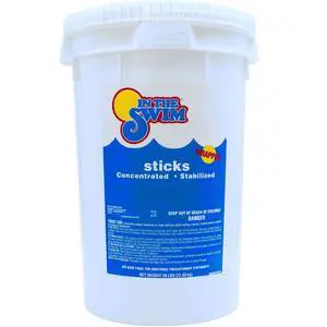 4 Inch Chlorine Sticks for Sanitizing Swimming Pools - Individually Wrapped, Slow Dissolving, Stabilized Chlorine Sanitizer - 90% Available Chlorine, 99% Trichlor - 50 Pounds 4 Inch Chlorine Sticks for Sanitizing Swimming Pools - Individually Wrapped, Slow Dissolving, Stabilized Chlorine Sanitizer - 90% Available Chlorine, 99% Trichlor - 50 Pounds