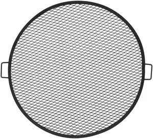 Sunnydaze X-Marks Outdoor Fire Pit Grill Grate for Cooking - Round Fire Pit Grate - Steel Campfire BBQ Grill with Handles - 37.5-Inch Sunnydaze X-Marks Outdoor Fire Pit Grill Grate for Cooking - Round Fire Pit Grate - Steel Campfire BBQ Grill with Handles - 37.5-Inch