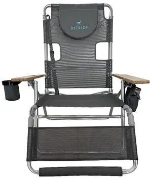 Altitude 3N1 Lightweight Lawn Beach Reclining Lounge Chair w/Footrest, Outdoor Furniture for Patio, Balcony, Backyard, or Porch, Blue Stripe Altitude 3N1 Lightweight Lawn Beach Reclining Lounge Chair w/Footrest, Outdoor Furniture for Patio, Balcony, Backyard, or Porch, Blue Stripe