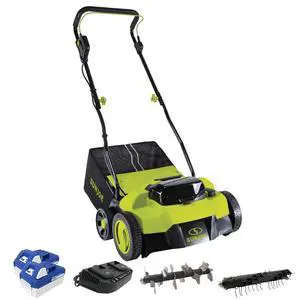 Cordless Scarifier & Dethatcher w/ 5 Depth Positions & 600W Brushless Motor, 15-Inch Cutting Width - Heavy-Duty Yard Trimmer, Lawn Maintenance, 24V-X2-DTS15 Cordless Scarifier & Dethatcher w/ 5 Depth Positions & 600W Brushless Motor, 15-Inch Cutting Width - Heavy-Duty Yard Trimmer, Lawn Maintenance, 24V-X2-DTS15