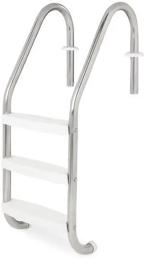 HYDROTOOLS Stainless Steel Pool Ladder Heavy Duty Swimming Step Accessory, In-Ground, 52.5" HYDROTOOLS Stainless Steel Pool Ladder Heavy Duty Swimming Step Accessory, In-Ground, 52.5"