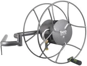 Swivel Hose Reel Wall Mount - 180 Degree Pivot Hose Hanger - Great for Garden Storage - Heavy Duty Steel - ISRWM-180 Swivel Hose Reel Wall Mount - 180 Degree Pivot Hose Hanger - Great for Garden Storage - Heavy Duty Steel - ISRWM-180