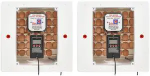 4250 Heated Digital Circulated Air Incubator (encubadora para huevos) w/Automatic Egg Turner for Improved Egg Hatching, White (2 Pack) 4250 Heated Digital Circulated Air Incubator (encubadora para huevos) w/Automatic Egg Turner for Improved Egg Hatching, White (2 Pack)