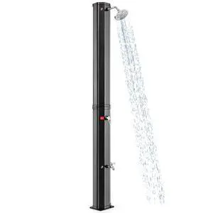 7.5 FT 15.9 Gallon Solar Heated Outdoor Shower, Swimming Pool Showers with 360° Shower Head and Foot Tap Spigot, Outdoor Shower for Backyard, Poolside, Beach Spa 7.5 FT 15.9 Gallon Solar Heated Outdoor Shower, Swimming Pool Showers with 360° Shower Head and Foot Tap Spigot, Outdoor Shower for Backyard, Poolside, Beach Spa