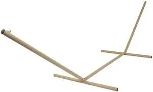 15 ft. Tri-Beam Steel Hammock Stand with Right Connection Design and Cape Shield Powder Coating, 600 LB Weight Capacity, Handcrafted in The USA - Taupe 15 ft. Tri-Beam Steel Hammock Stand with Right Connection Design and Cape Shield Powder Coating, 600 LB Weight Capacity, Handcrafted in The USA - Taupe
