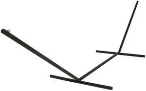 15 ft. Tri-Beam Steel Hammock Stand with Right Connection Design and Cape Shield Powder Coating, 600 LB Weight Capacity, Handcrafted in The USA - Black 15 ft. Tri-Beam Steel Hammock Stand with Right Connection Design and Cape Shield Powder Coating, 600 LB Weight Capacity, Handcrafted in The USA - Black