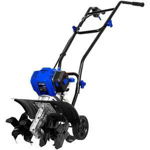 46cc 4-Cycle 1.9HP Gas Powered Tiller Cultivator - 16" Heavy-Duty Steel Tines Rototiller, Adjustable Wheels & Cushioned Handle Grips for Plowing, Tilling, Weeding in Garden, Farm 46cc 4-Cycle 1.9HP Gas Powered Tiller Cultivator - 16" Heavy-Duty Steel Tines Rototiller, Adjustable Wheels & Cushioned Handle Grips for Plowing, Tilling, Weeding in Garden, Farm