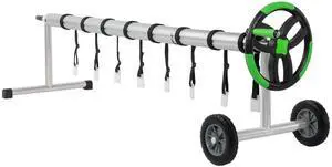 Outvita Pool Cover Reel 18 FT Solar Cover Reels Set for Inground Outdoor Swimming Pools, Aluminum Solar Above Ground Pool Cover Roller Blanket Reel, Black & Green Outvita Pool Cover Reel 18 FT Solar Cover Reels Set for Inground Outdoor Swimming Pools, Aluminum Solar Above Ground Pool Cover Roller Blanket Reel, Black & Green