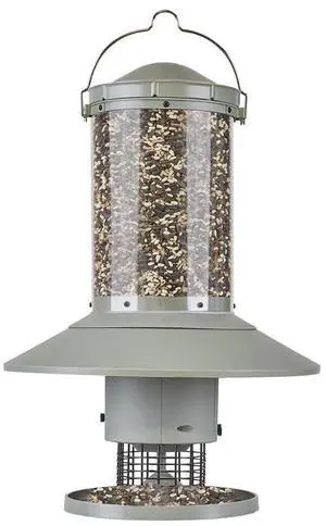 AUTOFEEDER Bird Feeder, Programmable, Automatic Time Released, Battery-Powered, Removable Lid, Squirrel Proof, Weather Resistant, 360 Degree Perch, Large Capacity - Classic Green AUTOFEEDER Bird Feeder, Programmable, Automatic Time Released, Battery-Powered, Removable Lid, Squirrel Proof, Weather Resistant, 360 Degree Perch, Large Capacity - Classic Green