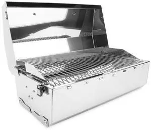Stow and Go Propane Tabletop and Mountable Grill - Stainless Steel Gas Grill with Foldable Legs | Great for Camping, Boating, Picnics, Barbeques & More |13,000 BTUs - (58130) Stow and Go Propane Tabletop and Mountable Grill - Stainless Steel Gas Grill with Foldable Legs | Great for Camping, Boating, Picnics, Barbeques & More |13,000 BTUs - (58130)
