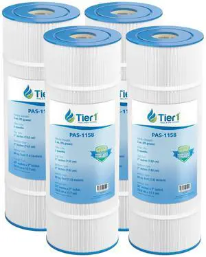 Replacement for Pentair CCP320 Pool Filter 4-Pack | Compatible with Unicel C-7470, Pleatco PCC80, Filbur FC-1976, Clean & Clear Plus 320 | 20" x 7" | Washable Filter Cartridge Replacement for Pentair CCP320 Pool Filter 4-Pack | Compatible with Unicel C-7470, Pleatco PCC80, Filbur FC-1976, Clean & Clear Plus 320 | 20" x 7" | Washable Filter Cartridge