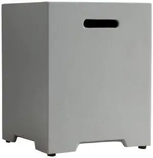 Propane Tank Cover Table 16 inch for Fire Table, 20lb Gallon Gas Tank Cover, Hideaway Concrete Grill Tank Table, MgO Tank Storage Box, Outdoor Side Table for Fire Pit, Patio, River Pebble Grey Propane Tank Cover Table 16 inch for Fire Table, 20lb Gallon Gas Tank Cover, Hideaway Concrete Grill Tank Table, MgO Tank Storage Box, Outdoor Side Table for Fire Pit, Patio, River Pebble Grey