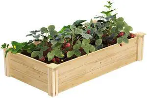 Premium Cedar Raised Garden Bed, 2' x 4' x 10.5" (3/4" Thick) (3-Pack) - Made in USA with North American Cedar Premium Cedar Raised Garden Bed, 2' x 4' x 10.5" (3/4" Thick) (3-Pack) - Made in USA with North American Cedar