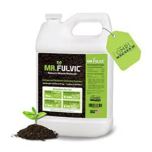 Organic Fulvic Acid for Plants | Liquid Humic Soil Amendment & Nutrient Enhancer | Boosts Root Growth, Yield & Plant Health | Hydroponics, Garden & Lawn | OMRI Listed | 1 Gallon Organic Fulvic Acid for Plants | Liquid Humic Soil Amendment & Nutrient Enhancer | Boosts Root Growth, Yield & Plant Health | Hydroponics, Garden & Lawn | OMRI Listed | 1 Gallon