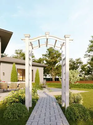 Florence 49"W x 94"H Vinyl Arbor Florence 49"W x 94"H Vinyl Arbor