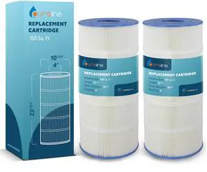 Pool Replacement Cartridge Filter 2-Pack, 150 Sq Ft, PL0166, Compatible with Hayward C150S, Hayward SwimClear Pool Replacement Cartridge Filter 2-Pack, 150 Sq Ft, PL0166, Compatible with Hayward C150S, Hayward SwimClear