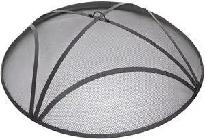 Sunnydaze Outdoor Patio Fire Pit Screen - Reinforced Steel Mesh Round Fire Pit Spark Screen with Handle - 40" Diameter Sunnydaze Outdoor Patio Fire Pit Screen - Reinforced Steel Mesh Round Fire Pit Spark Screen with Handle - 40" Diameter