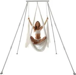 8.1 FT Aerial Yoga Stand 550lbs Max Capacity for Indoor and Outdoor Fitness Bodybuilding Height Adjustable for Yoga Frame 8.1 FT Aerial Yoga Stand 550lbs Max Capacity for Indoor and Outdoor Fitness Bodybuilding Height Adjustable for Yoga Frame