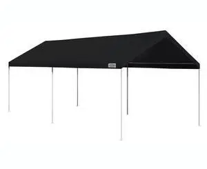 Canopy Domain Pro 200 Straight Leg 10 by 20 Foot Outdoor Canopy Car Tent 10x20 with Durable Powder Coated Steel Frames, Black Canopy Domain Pro 200 Straight Leg 10 by 20 Foot Outdoor Canopy Car Tent 10x20 with Durable Powder Coated Steel Frames, Black